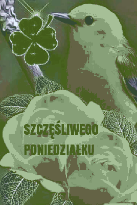 Żółty ptaszek miłego poniedziałku